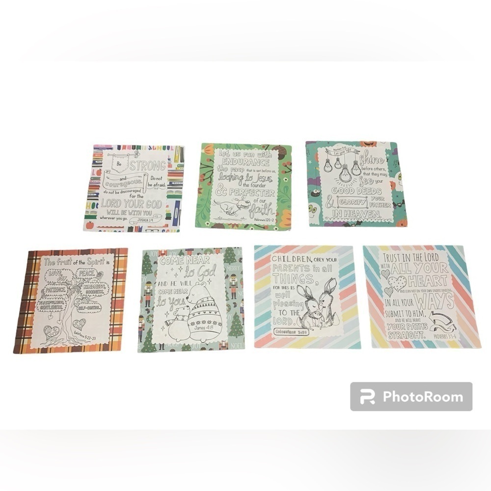 NEW Handmade Verse of the Month board Family Bible verses monthly calendar NWOT - Picture 3 of 9